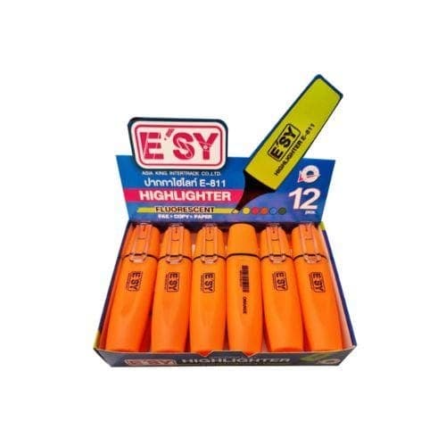 ปากกาเน้นข้อความ E'sy No.E-811 สีส้ม