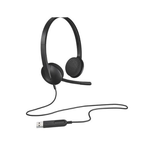 Logitech ชุดหูฟัง USB รุ่น H340 .