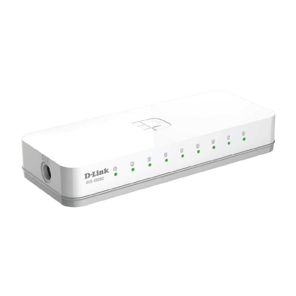 D-LINK รุ่น DES-1008C 8-Port 10/100 Mbps Unmanaged Switch